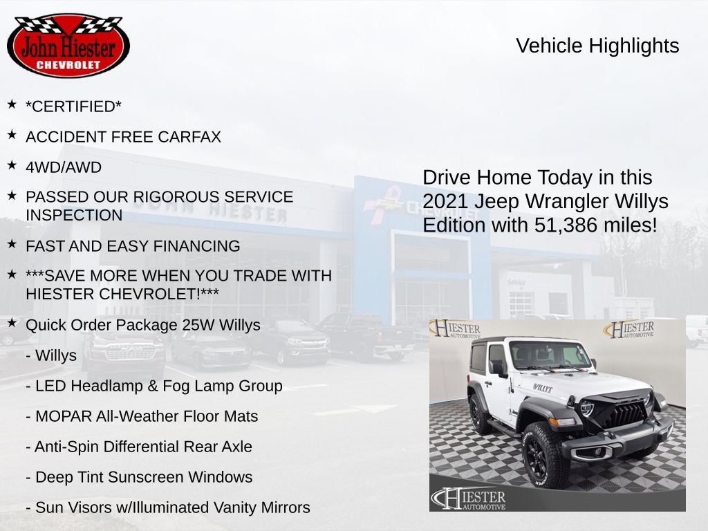 2021 Jeep Wrangler Willys 4x4