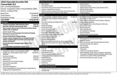2025 Chevrolet Corvette Z06 3LZ