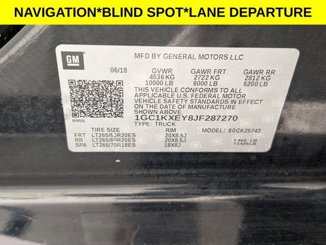 2018 Chevrolet Silverado 2500 HD High Country