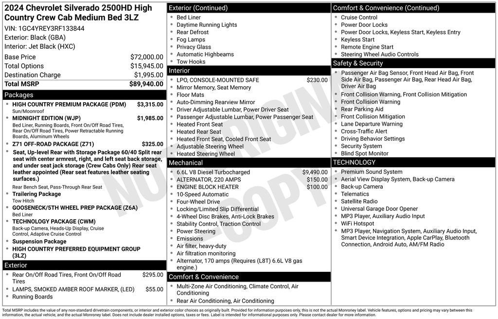 2024 Chevrolet Silverado 2500 HD High Country