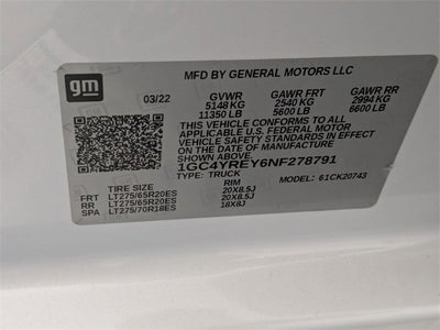 2022 Chevrolet Silverado 2500 HD High Country