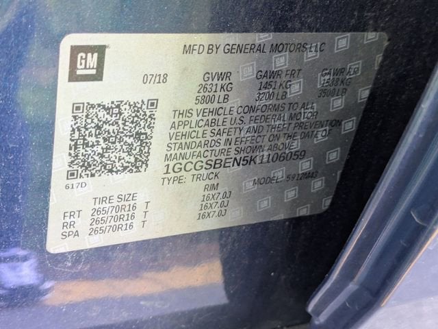 2019 Chevrolet Colorado 2WD Work Truck