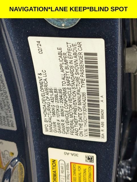 2024 Honda Accord Sedan EX