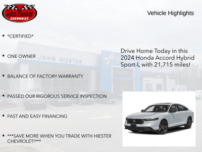 2024 Honda Accord Hybrid Sport-L