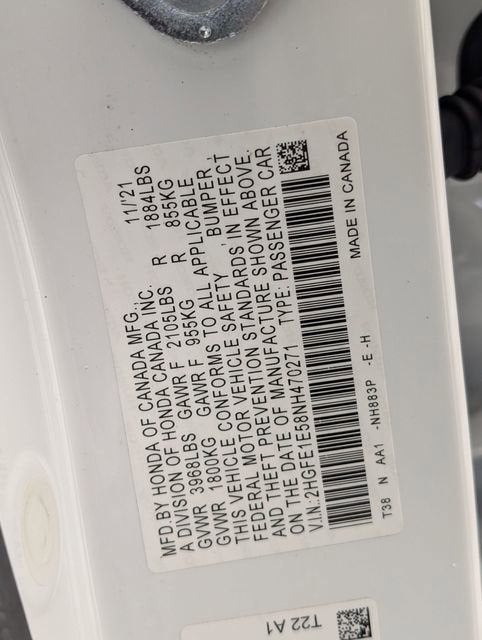 2022 Honda Civic Si SI