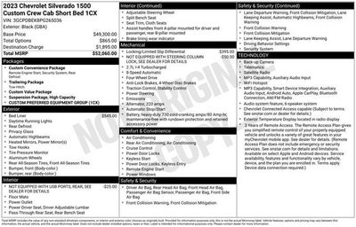2023 Chevrolet Silverado 1500 Custom