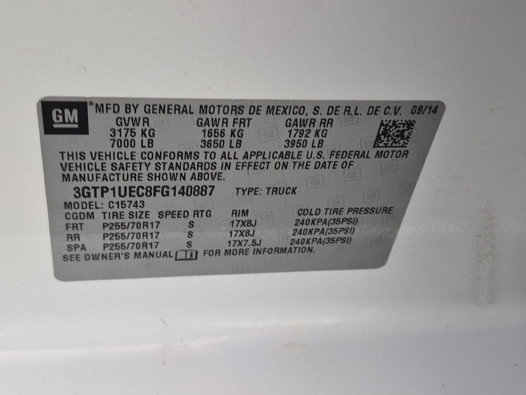 2015 GMC Sierra 1500 SLE