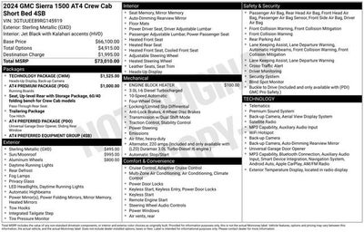 2024 GMC Sierra 1500 AT4