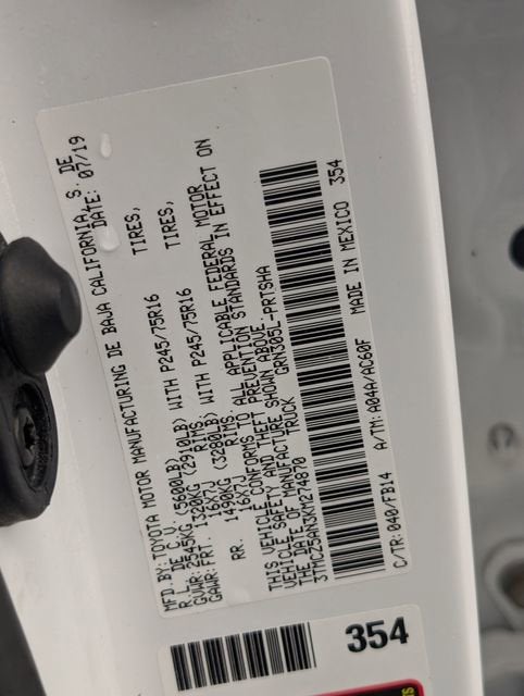 2019 Toyota Tacoma 4WD SR