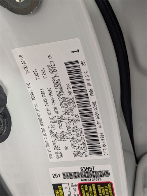 2018 Toyota Tacoma SR