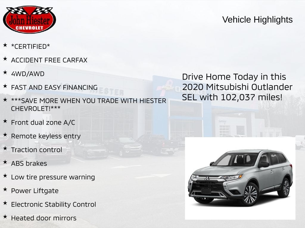 2020 Mitsubishi Outlander SEL 2.4 S-AWC