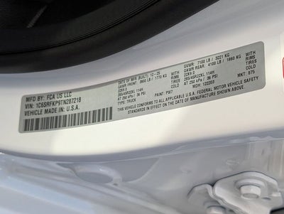 2026 RAM 1500 Tungsten