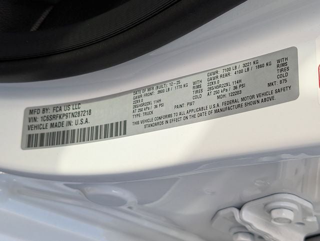 2026 RAM 1500 Tungsten