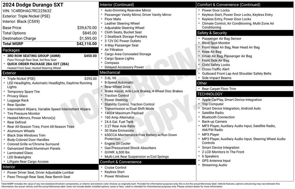 2024 Dodge Durango SXT