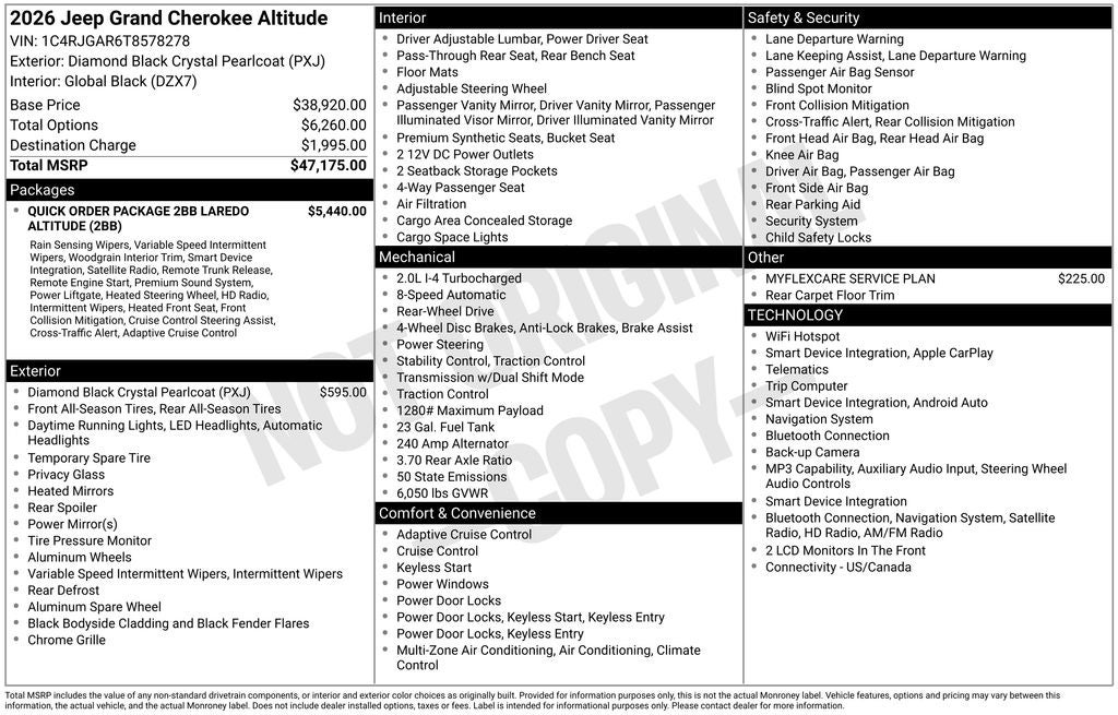 2026 Jeep Grand Cherokee Altitude
