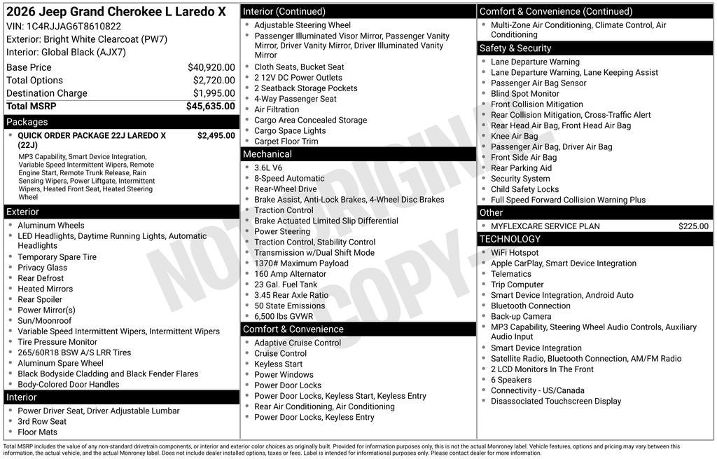 2026 Jeep Grand Cherokee L Laredo