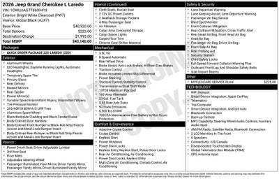2026 Jeep Grand Cherokee L Laredo