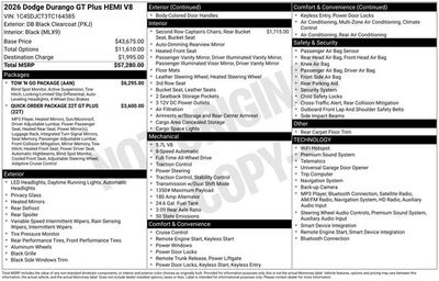 2026 Dodge Durango GT Plus HEMI V8