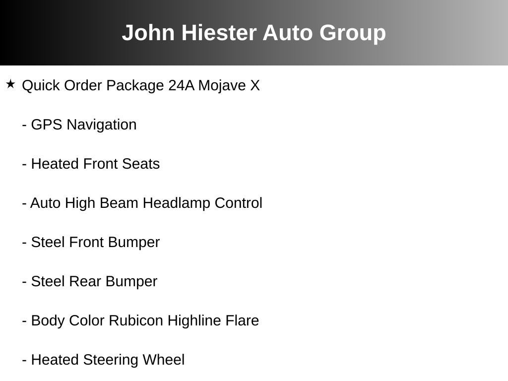 2025 Jeep Gladiator Mojave