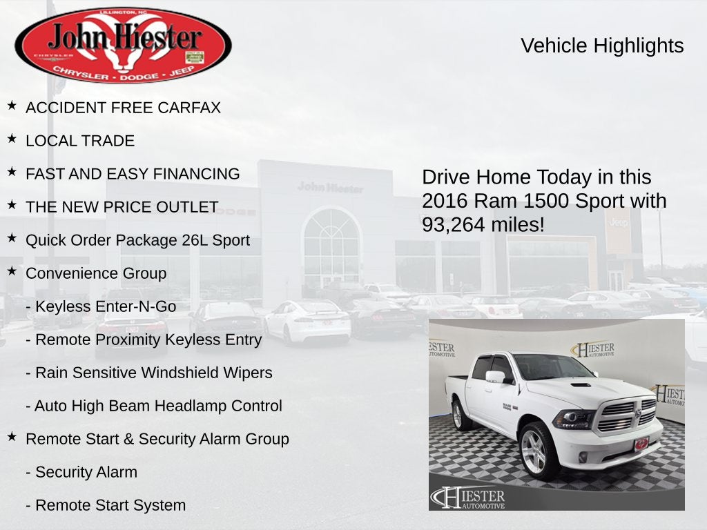 2016 RAM 1500 Sport