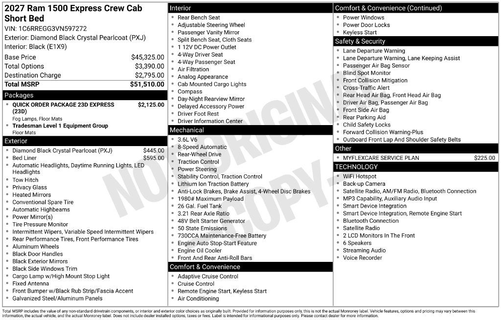 2027 RAM 1500 Express
