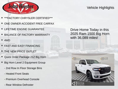 2025 RAM 1500 Big Horn/Lone Star