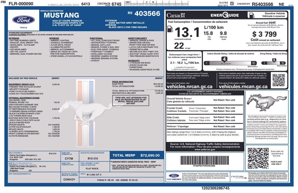 2024 Ford Mustang GT Premium