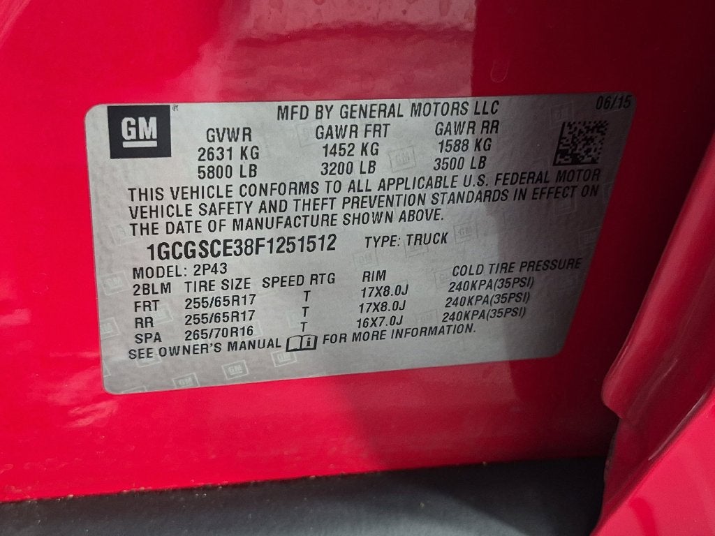 2015 Chevrolet Colorado Z71