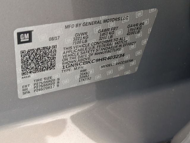 2017 Chevrolet Tahoe LT