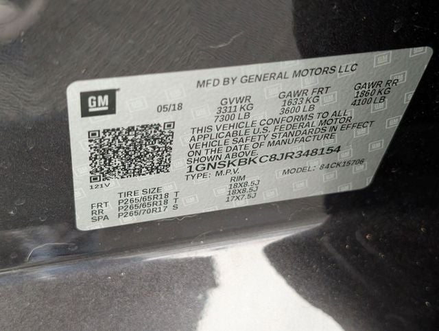 2018 Chevrolet Tahoe LT