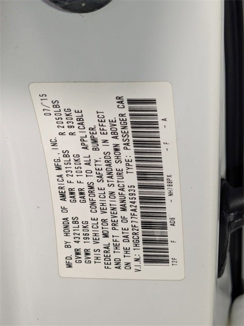 2015 Honda Accord EX