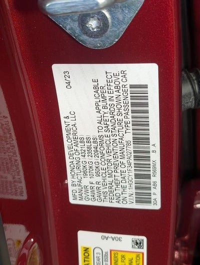 2023 Honda Accord EX