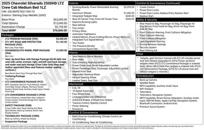 2025 Chevrolet Silverado 2500HD LTZ