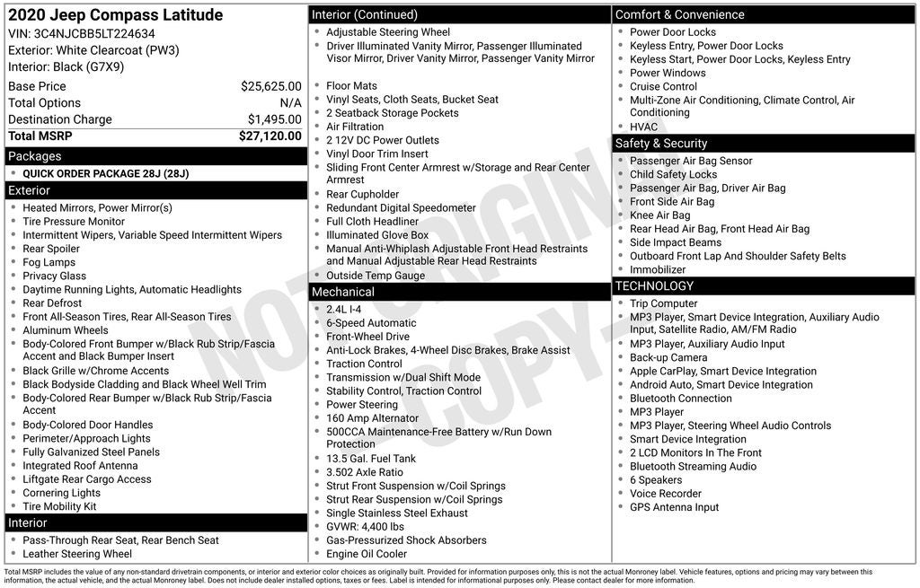 2020 Jeep Compass Latitude