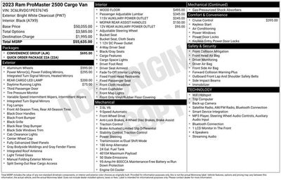 2023 RAM ProMaster 2500 High Roof
