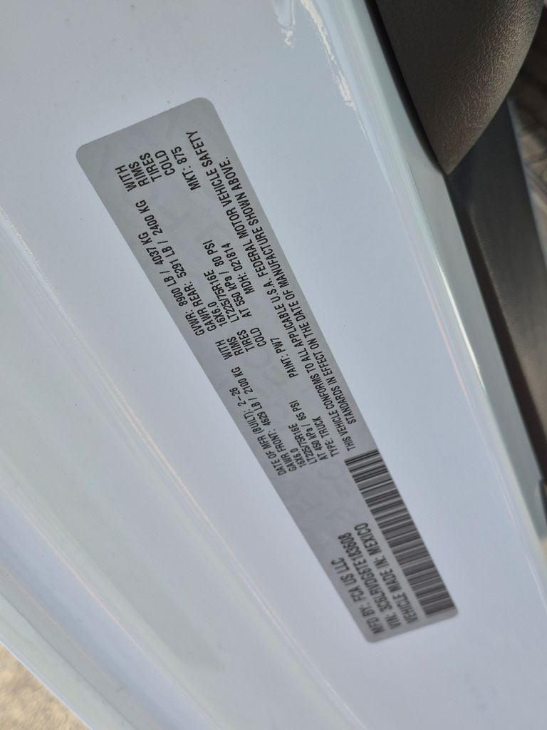 2026 RAM ProMaster 2500 High Roof