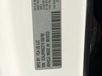 2026 RAM Ram ProMaster RAM PROMASTER 1500 TRADESMAN CARGO VAN LOW ROOF 118' WB