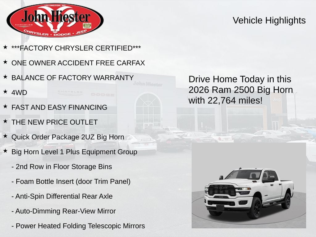 2026 RAM 2500 Big Horn