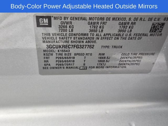2015 Chevrolet Silverado 1500 LT LT2