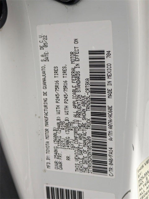 2022 Toyota Tacoma SR