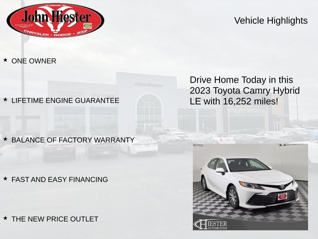 2023 Toyota Camry Hybrid LE