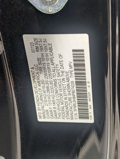 2023 Honda Odyssey Touring