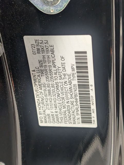 2023 Honda Odyssey Touring