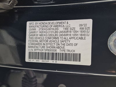 2023 Honda Ridgeline RTL-E