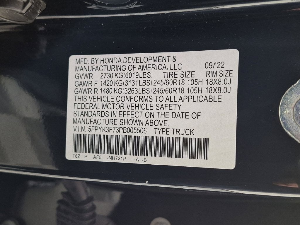 2023 Honda Ridgeline RTL-E