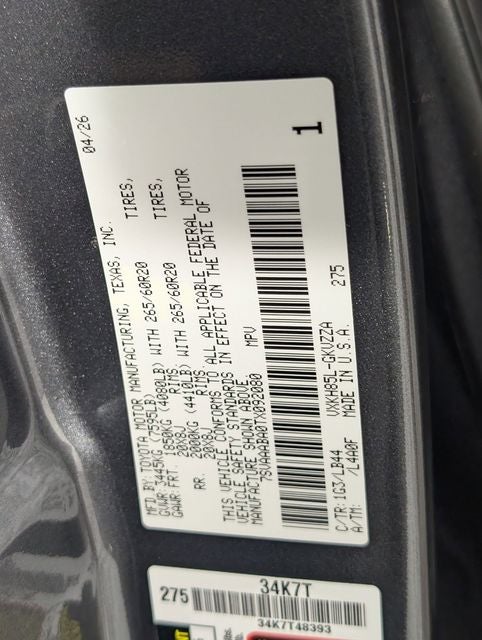 2026 Toyota Sequoia 1794 Edition