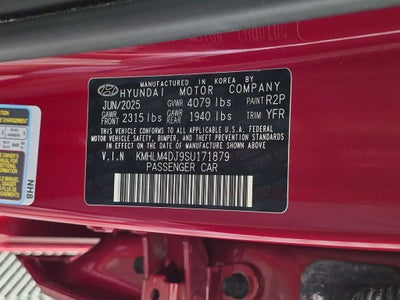 2025 Hyundai Elantra Hybrid SEL Sport