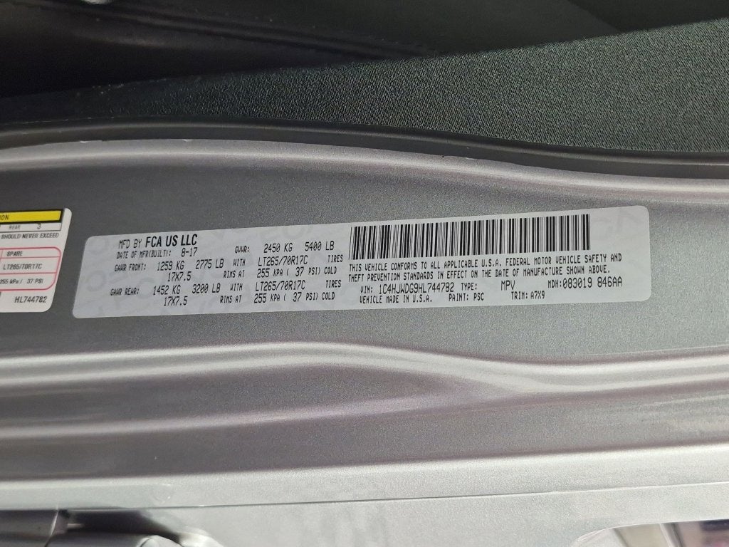 2017 Jeep Wrangler Unlimited Sport