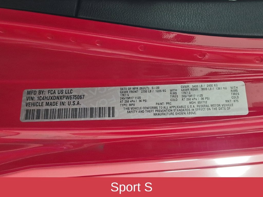 2023 Jeep Wrangler Sport S
