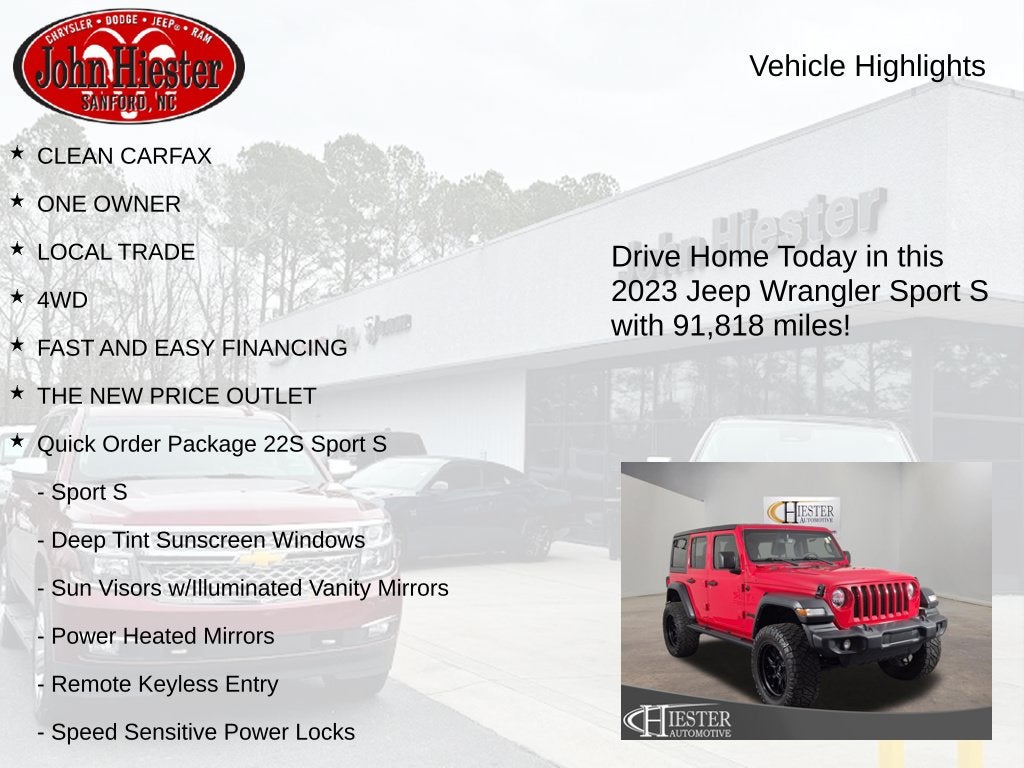 2023 Jeep Wrangler Sport S